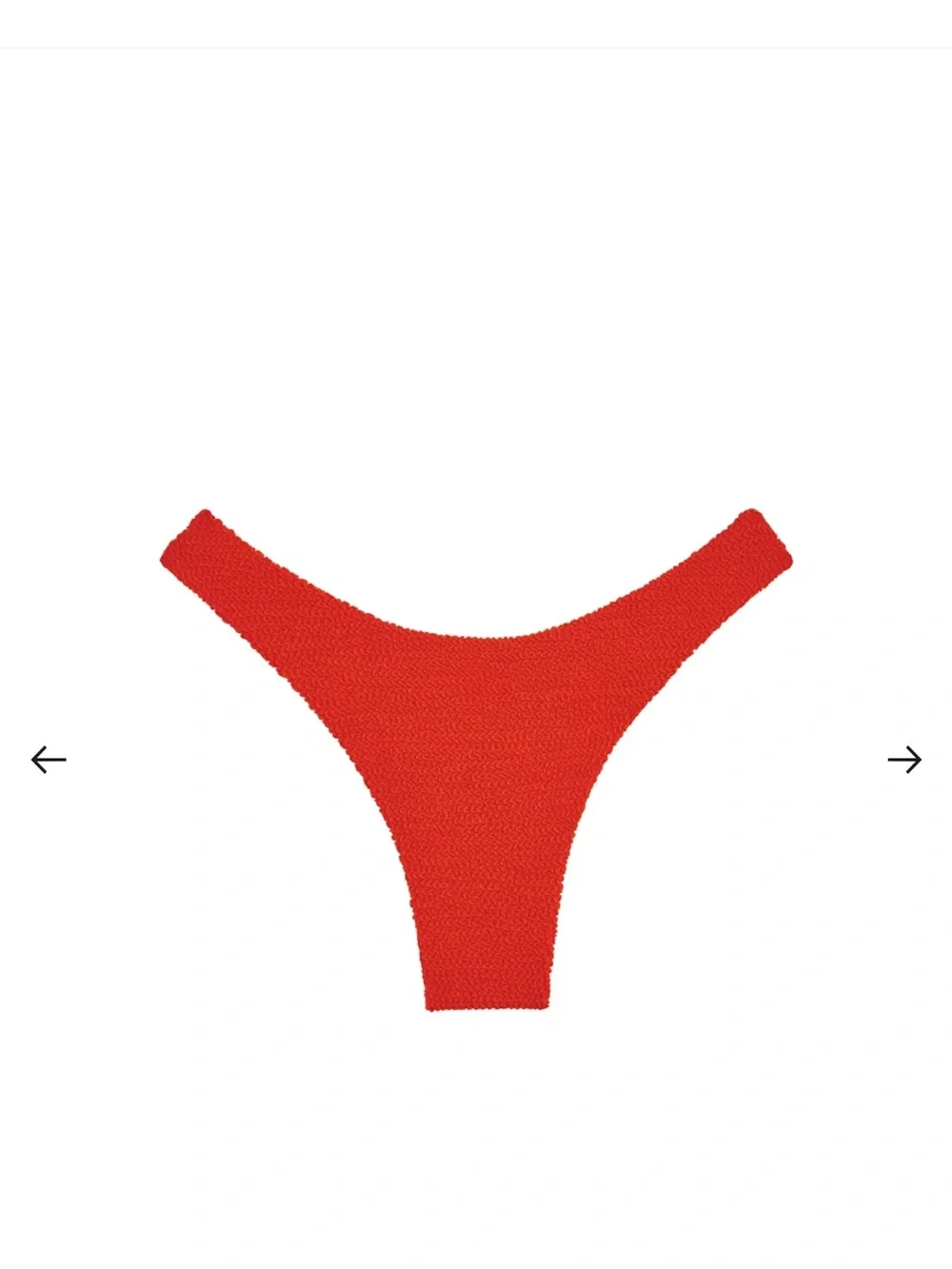 Monday Swimwear Byron Bottom- Chili Pepper Crinkle- Small